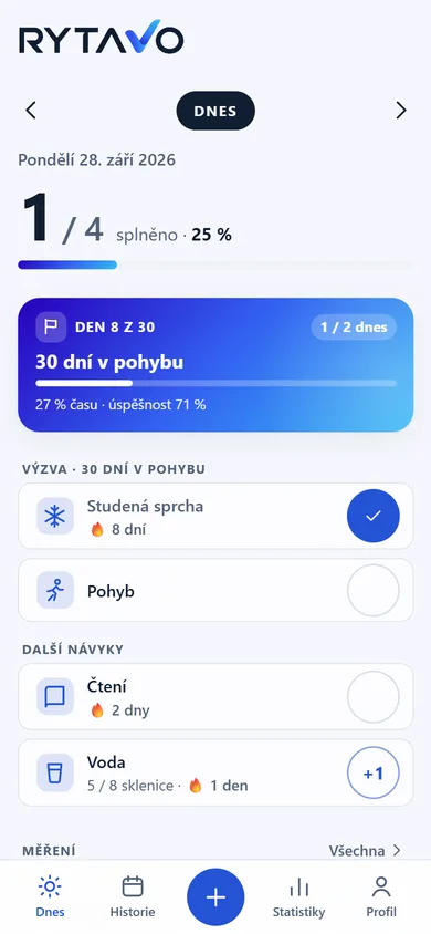 Obrazovka Dnes v RYTAVO na telefonu